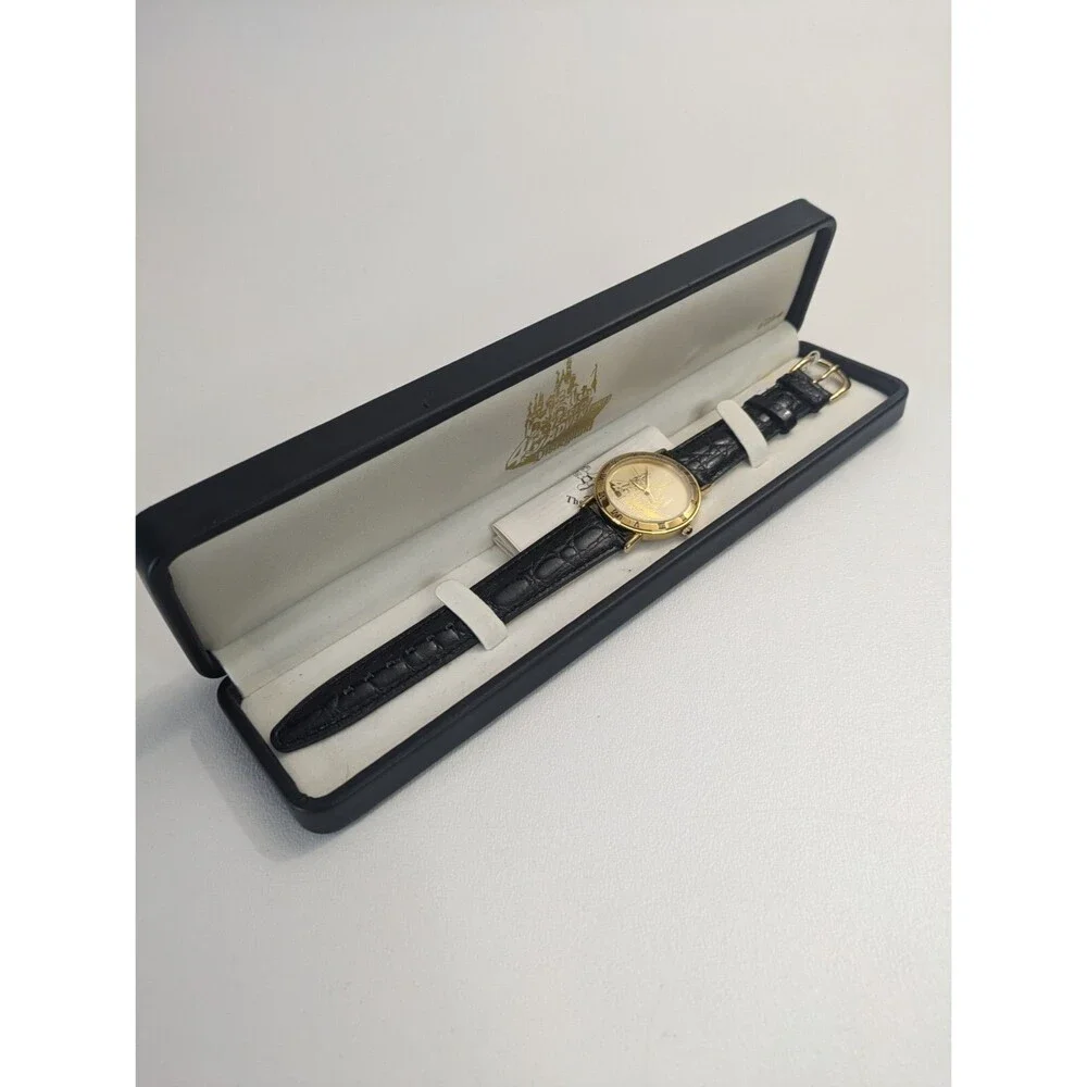 Disney Watch 40 Years of Adventure Disneyland Mens Gold Watch #1640/2000 Vintage